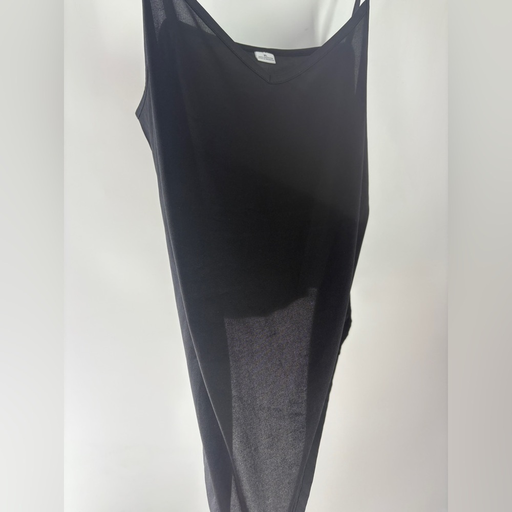 Lot of 2 Womens Black & Tan Spaghetti Strap Cami Sheer V-Neck Tank Top -X-Large - Picture 5 of 7
